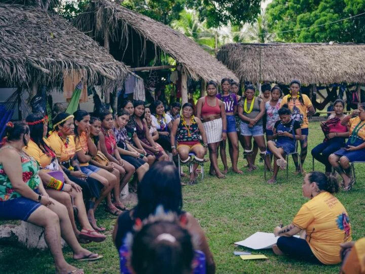 Em caravana, mulheres indígenas percorrem a região Sul do país